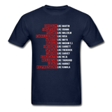 Black Excellence in History Adult T-Shirt - navy