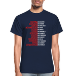 Black Excellence in History Adult T-Shirt - navy