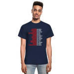 Black Excellence in History Adult T-Shirt - navy