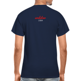 Black Excellence in History Adult T-Shirt - navy