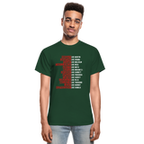 Black Excellence in History Adult T-Shirt - forest green