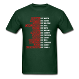 Black Excellence in History Adult T-Shirt - forest green