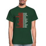 Black Excellence in History Adult T-Shirt - forest green