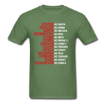 Black Excellence in History Adult T-Shirt - military green