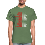 Black Excellence in History Adult T-Shirt - military green