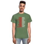 Black Excellence in History Adult T-Shirt - military green