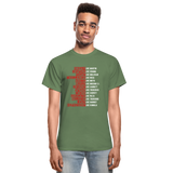 Black Excellence in History Adult T-Shirt - military green