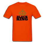 Black King Adult T-Shirt - orange