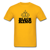 Black King Adult T-Shirt - gold