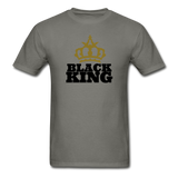 Black King Adult T-Shirt - charcoal