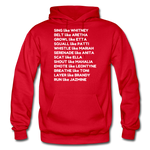 Black Excellence Divas Adult Hoodie - red