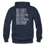 Black Excellence Divas Adult Hoodie - navy