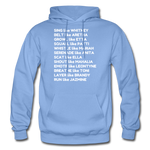 Black Excellence Divas Adult Hoodie - carolina blue