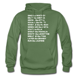 Black Excellence Divas Adult Hoodie - military green