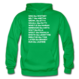 Black Excellence Divas Adult Hoodie - kelly green