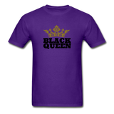 Black Queen Adult T-Shirt - purple