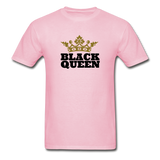 Black Queen Adult T-Shirt - light pink