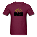 Black Queen Adult T-Shirt - burgundy
