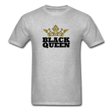 Black Queen Adult T-Shirt - heather gray