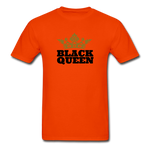 Black Queen Adult T-Shirt - orange