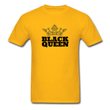 Black Queen Adult T-Shirt - gold
