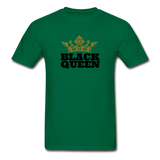 Black Queen Adult T-Shirt - bottlegreen
