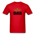 Black Queen Adult T-Shirt - red
