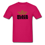 Black Queen Adult T-Shirt - fuchsia