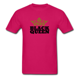 Black Queen Adult T-Shirt - fuchsia