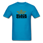 Black Queen Adult T-Shirt - turquoise