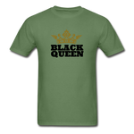 Black Queen Adult T-Shirt - military green