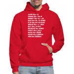 Black Excellence in Sports Adult Hoodie - red