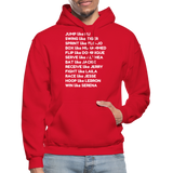 Black Excellence in Sports Adult Hoodie - red