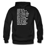 Black Excellence in Sports Adult Hoodie - black