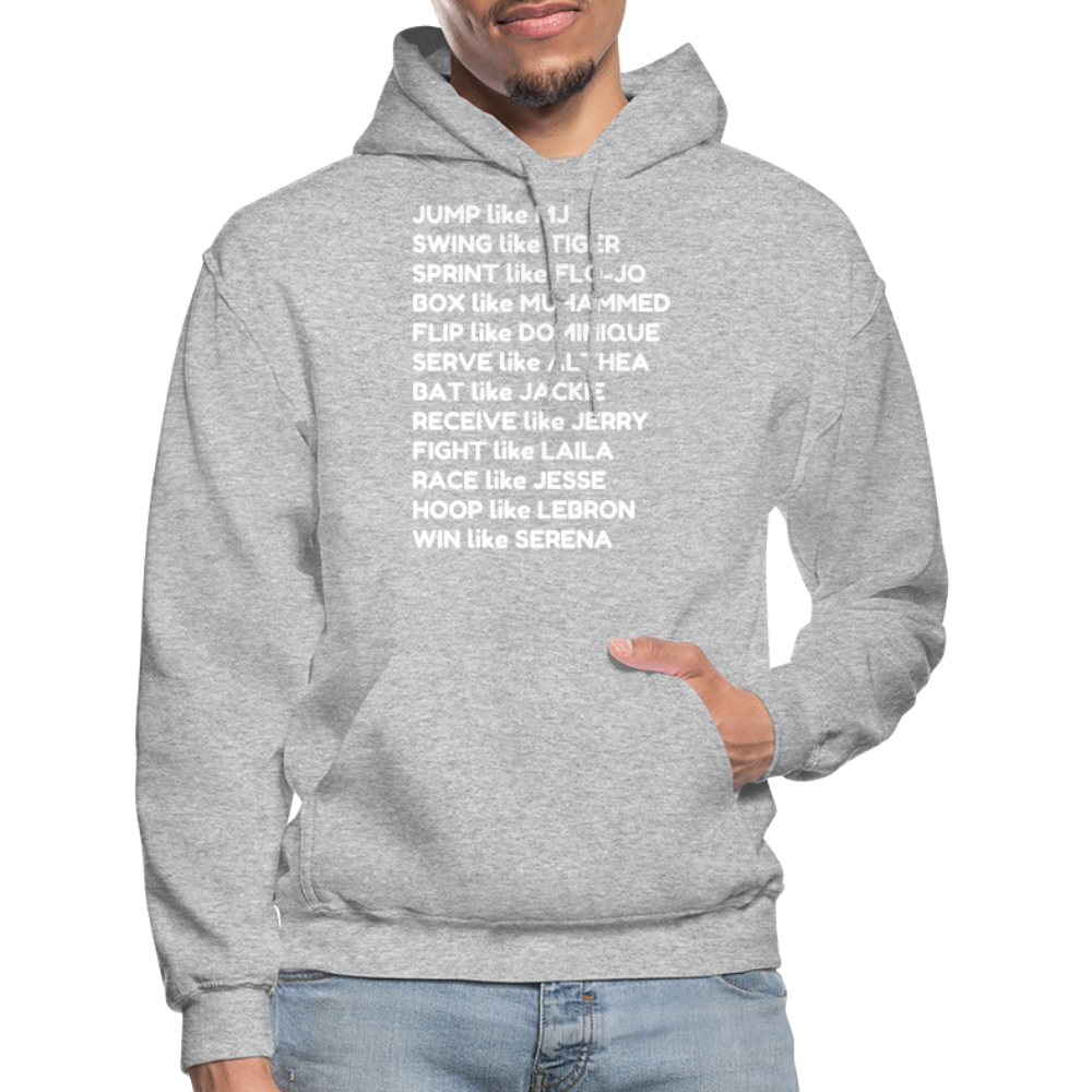 Black Excellence in Sports Adult Hoodie - heather gray