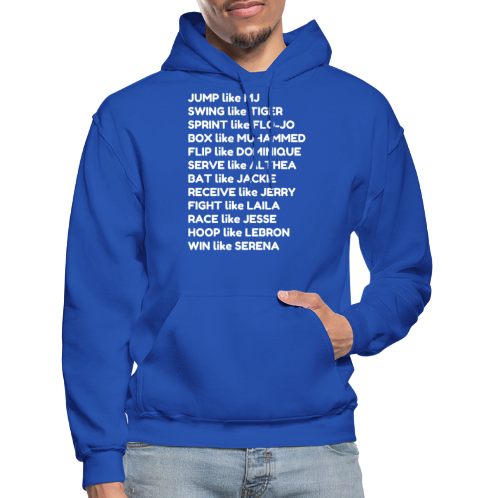 Black Excellence in Sports Adult Hoodie - royal blue