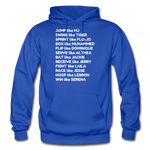 Black Excellence in Sports Adult Hoodie - royal blue