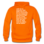 Black Excellence in Sports Adult Hoodie - orange