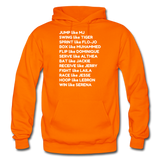 Black Excellence in Sports Adult Hoodie - orange