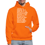 Black Excellence in Sports Adult Hoodie - orange