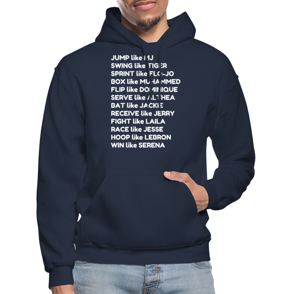 Black Excellence in Sports Adult Hoodie - navy