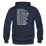 Black Excellence in Sports Adult Hoodie - navy