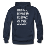 Black Excellence in Sports Adult Hoodie - navy