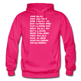 Black Excellence in Sports Adult Hoodie - fuchsia