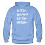 Black Excellence in Sports Adult Hoodie - carolina blue