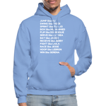 Black Excellence in Sports Adult Hoodie - carolina blue