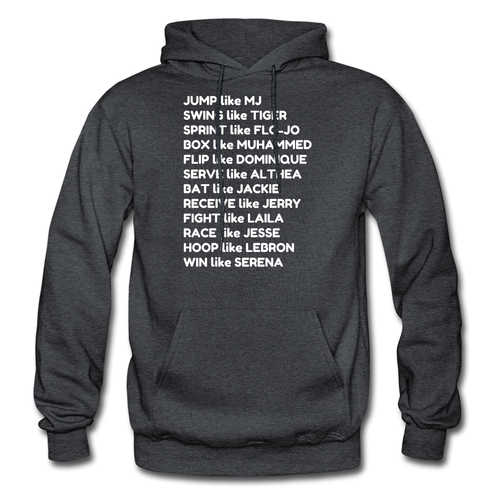 Black Excellence in Sports Adult Hoodie - charcoal grey