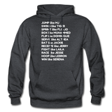 Black Excellence in Sports Adult Hoodie - charcoal grey