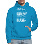 Black Excellence in Sports Adult Hoodie - turquoise