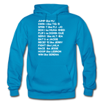 Black Excellence in Sports Adult Hoodie - turquoise